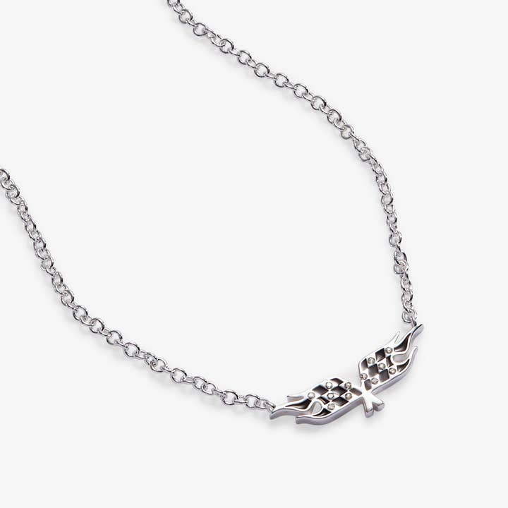 Alex and Ani - Wholesale Pendant/Charm Necklace - Hot Wheels™ Checkered Flag Necklace3