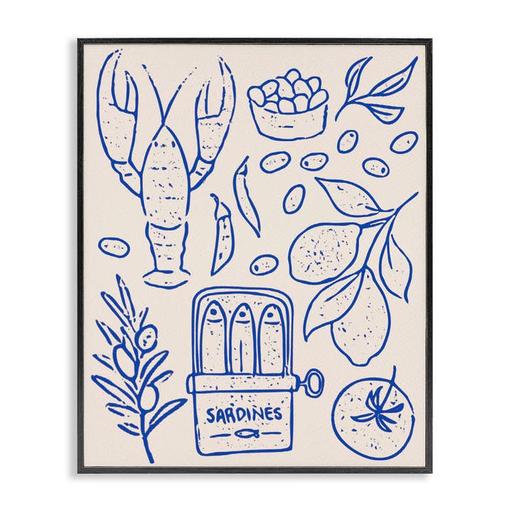 Zeevruchten & Kruiden Eenvoud - Ingelijste Wandkunst voor wholesale door Stupell Industries