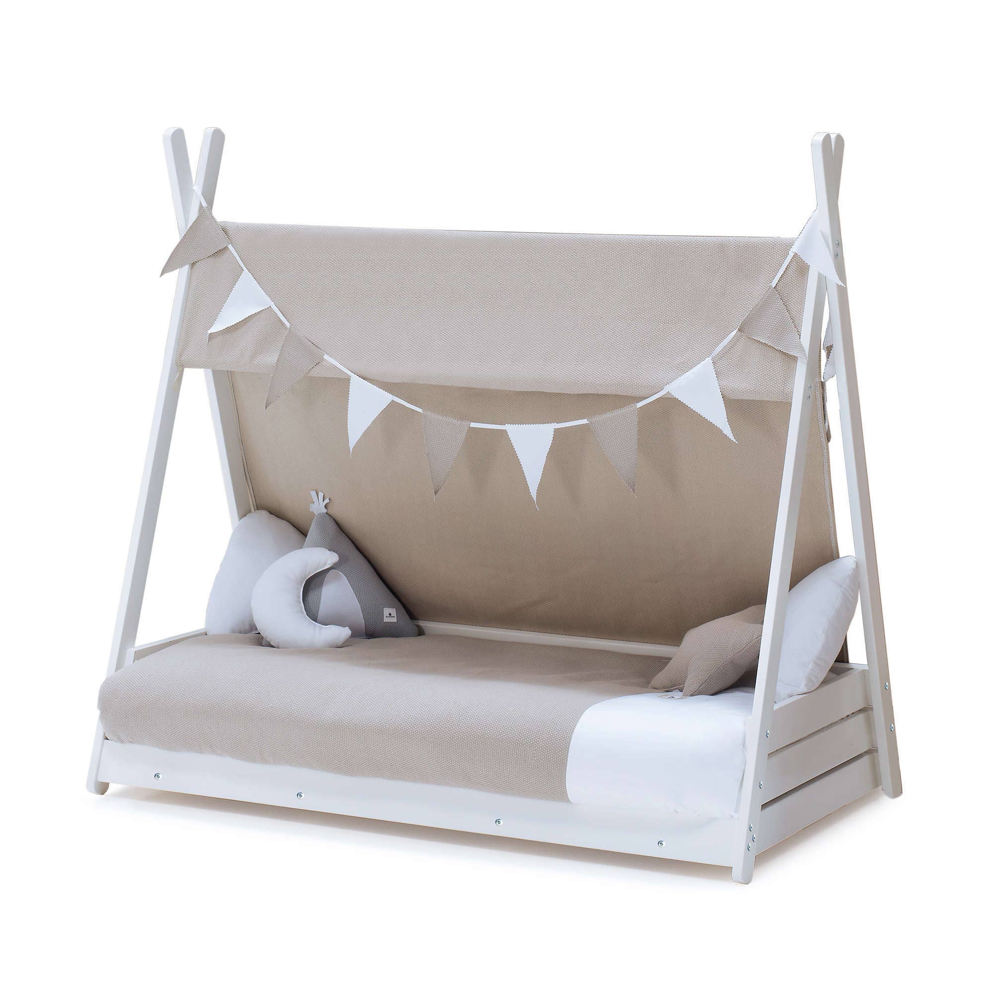 Alondra Baby - Wholesale Bed - Kids & Baby - Montessori Cabin Bed 70x140 cm with Brown Textile · Homy Arena0