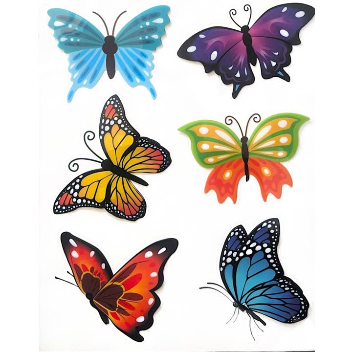 3D Wall Stickers 11in. x 13.5in. - Butterfly for wholesale by Angels Craft