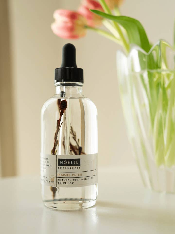 Huile pour le corps et les cheveux Summer Patch pour la vente par Wendi’s Good Things Market