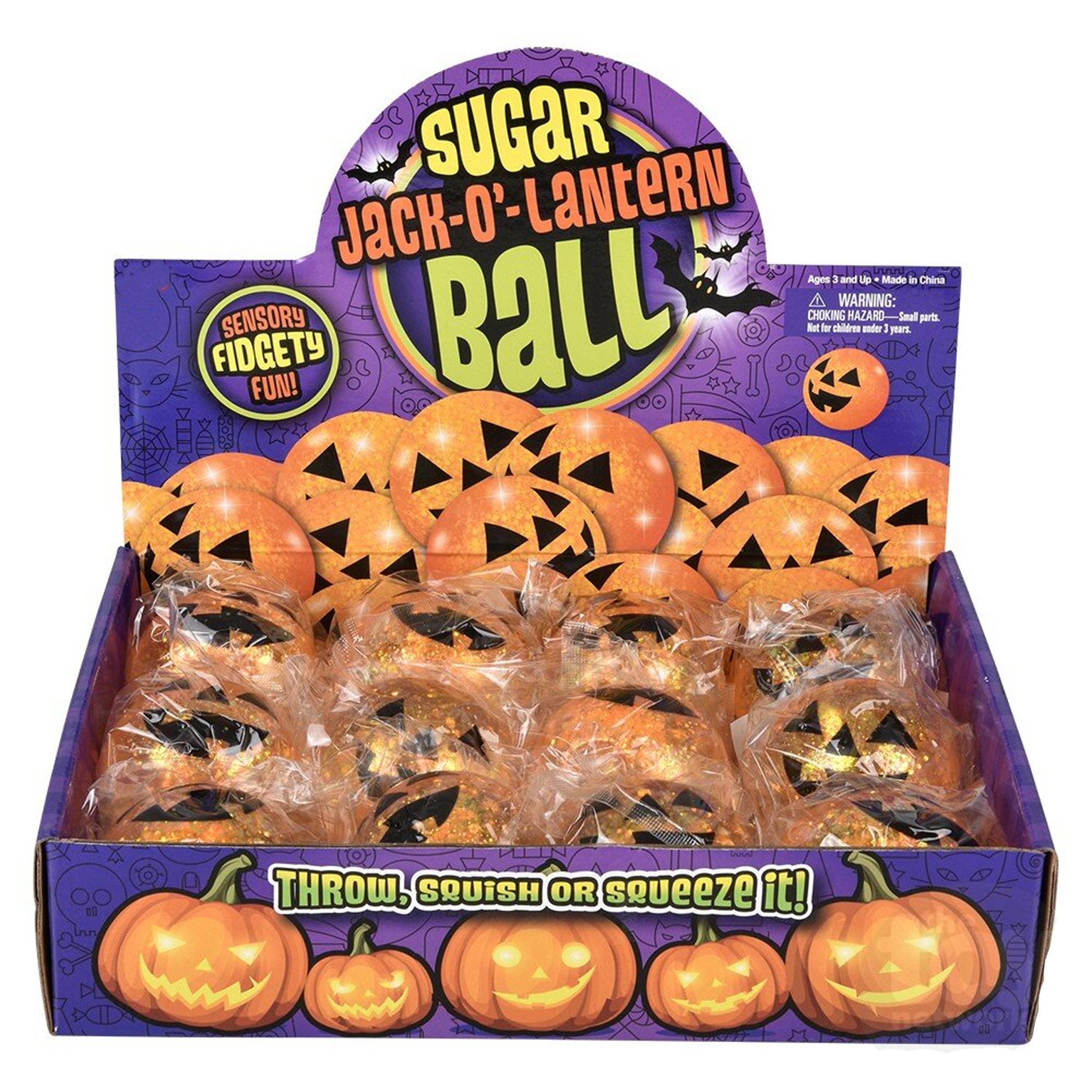 JSBlueRidge Toys - Venta al por mayor Bola antiestrés - Pelota antiestrés Jack O Lantern Squeezy Juguetes para niños3
