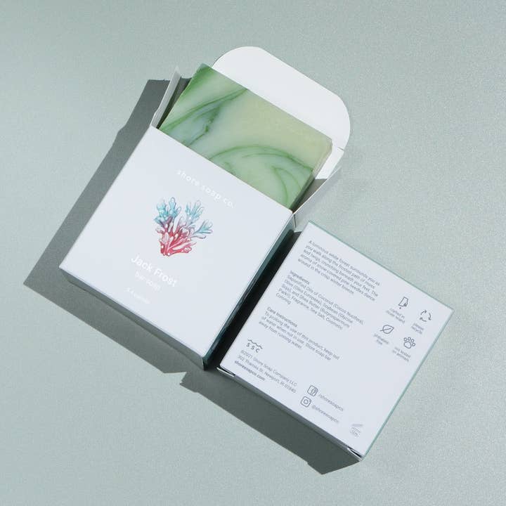 Jack Frost Bar Soap (Seasonal) for wholesale by Shore Soap Co.