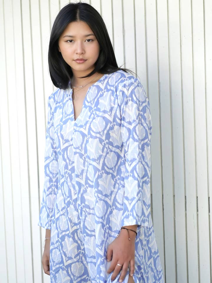 Calypso Addison Dress Lt. Blue for wholesale on Faire5