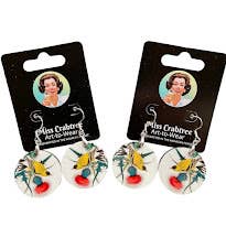 Miss Crabtree - Wholesale Dangle Earrings - Keith Haring Inspired Art Earrings, Museum gift shop