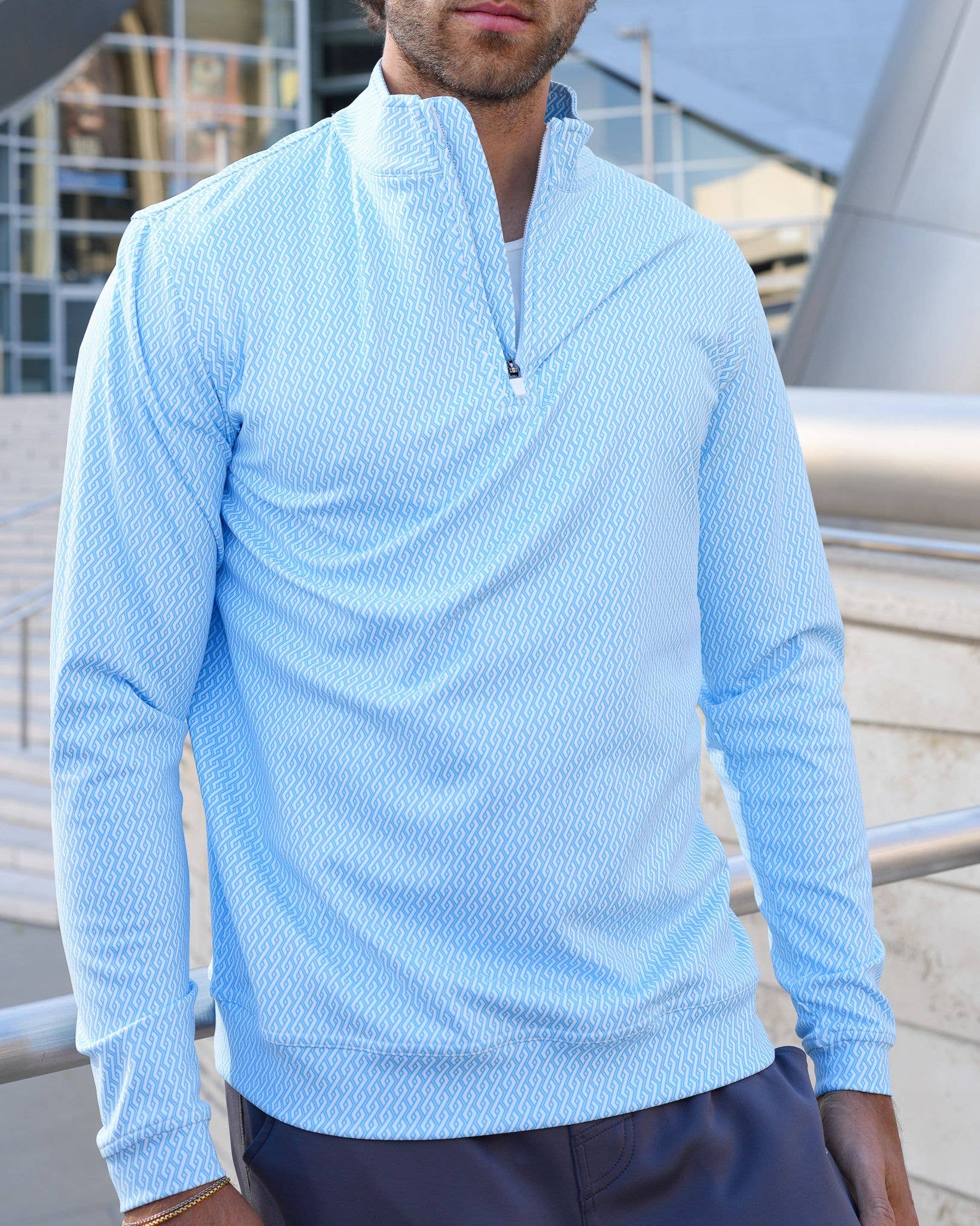 USA Palm - Wholesale Sweatshirt - Unisex - Cloud 1/4 Zip18