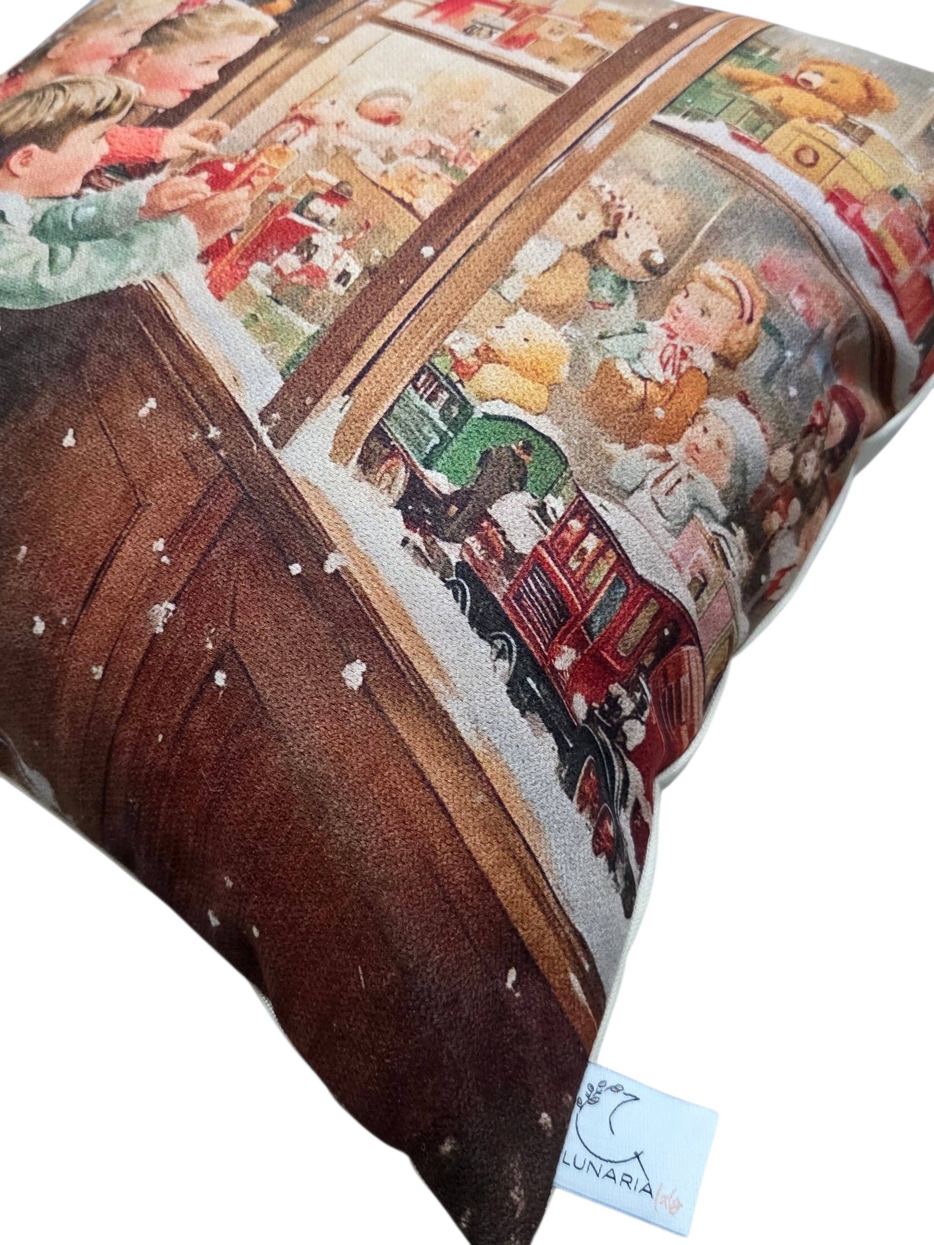 Lunaria Lab – wholesale Dekorativ kudde – Vintage Christmas Family kuddfodral17