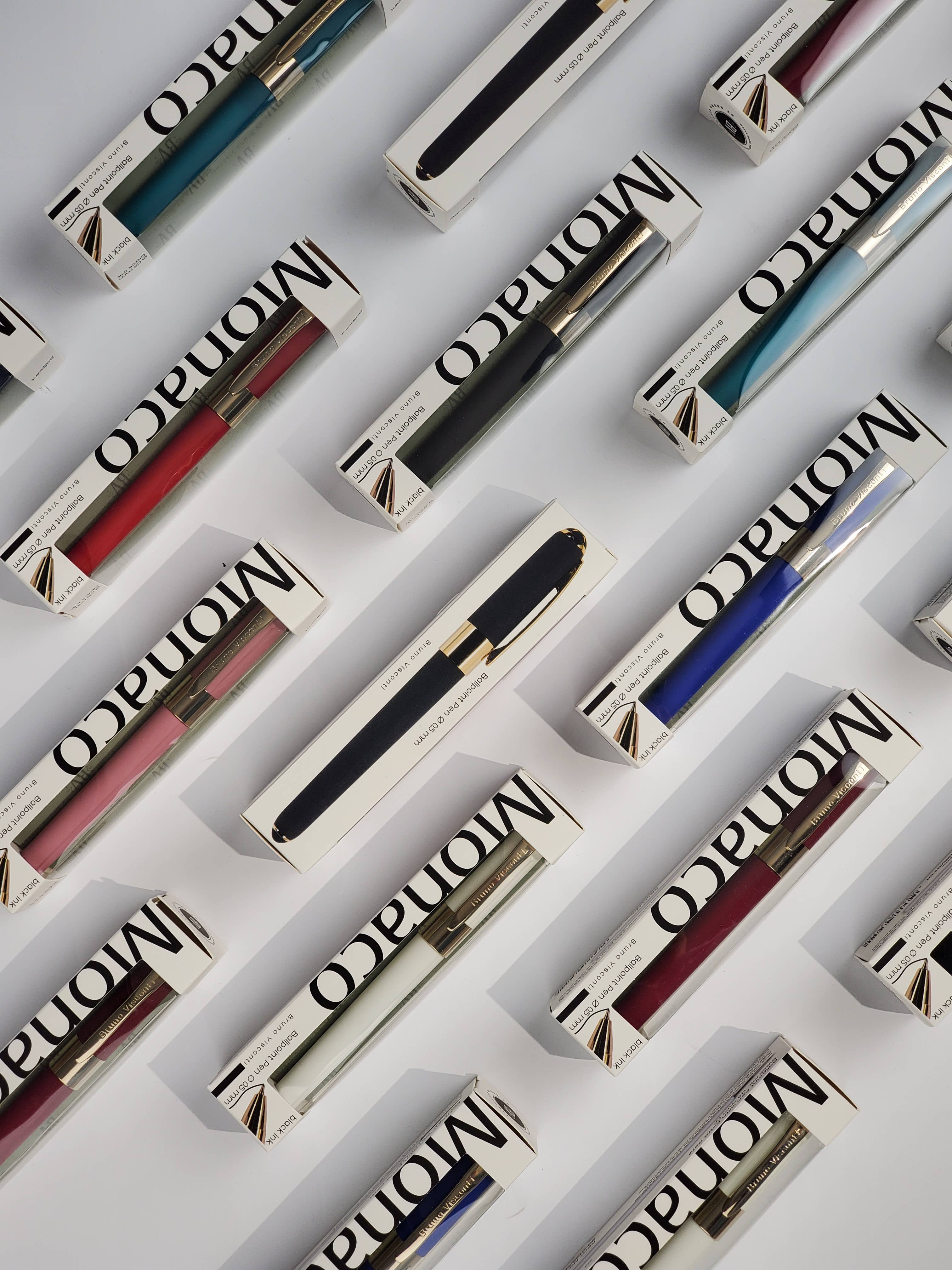 BV by Bruno Visconti - Vente Stylos - Monaco dans un coffret cadeau - blanc2