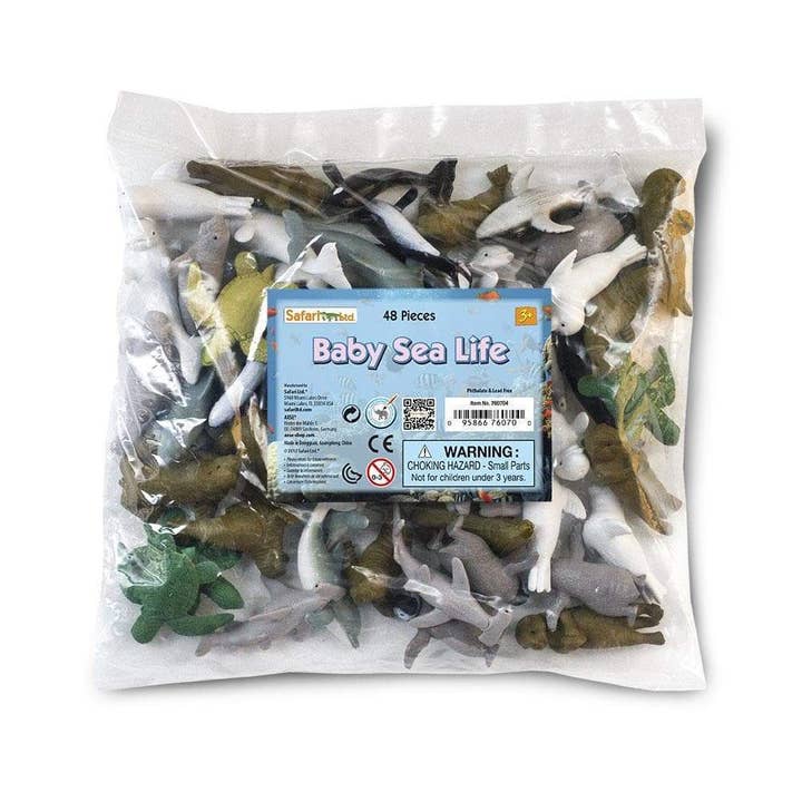 Safari Ltd. - Wholesale Figurine Toy - Kids - Baby Sea Life Bulk Bag - 760704