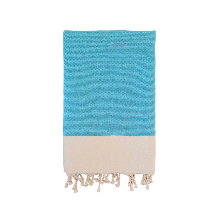 Le comptoir de la plage - Wholesale Beach Towel - Flat Fouta Honeycomb Athena1