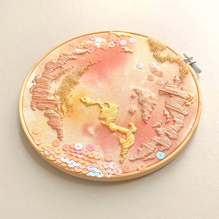 Elora Studio - Wholesale Embroidery/cross-stitch supplies - Peach Skies DIY Kit5