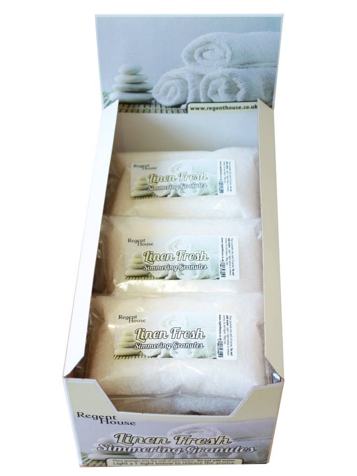 Linen Fresh Simmering Granules for wholesale by Regent House