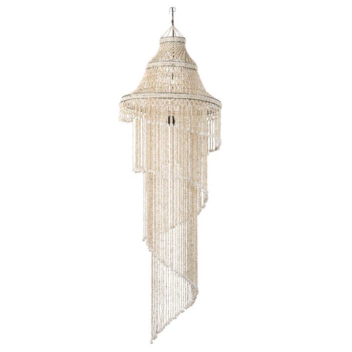 Loftlampe med hvide skaller 60x60x130 cm for engroshandel hos Ethan Chloe - GARPE GROUP - GARCIA PÉREZ Y CÍA S.L.