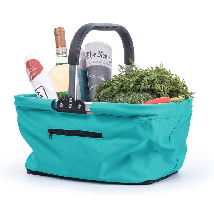 RSVP International - Wholesale Basket - Market Basket - Turq.6