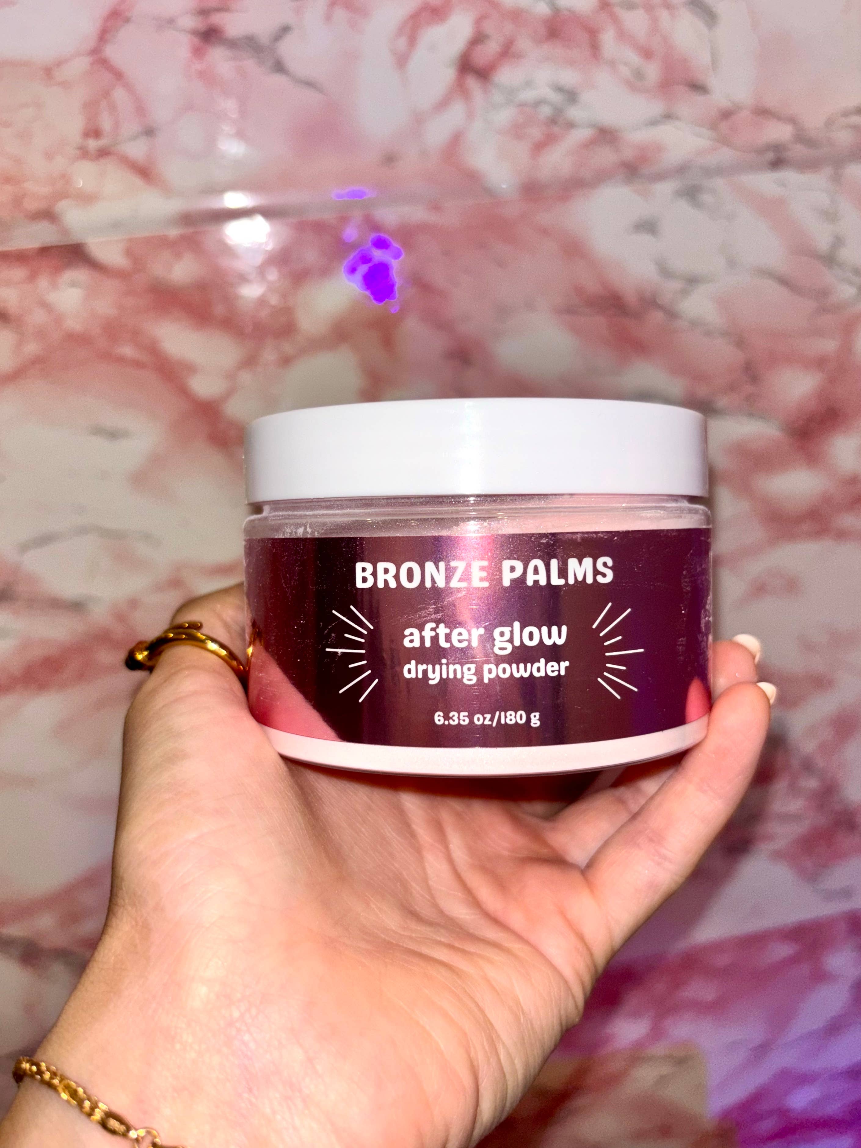 Bronze Palms Beauty – Autobronzeador por atacado – Pó Secante Leve com Brilho para Bronzeamento a Jato Acabamento Limpo7