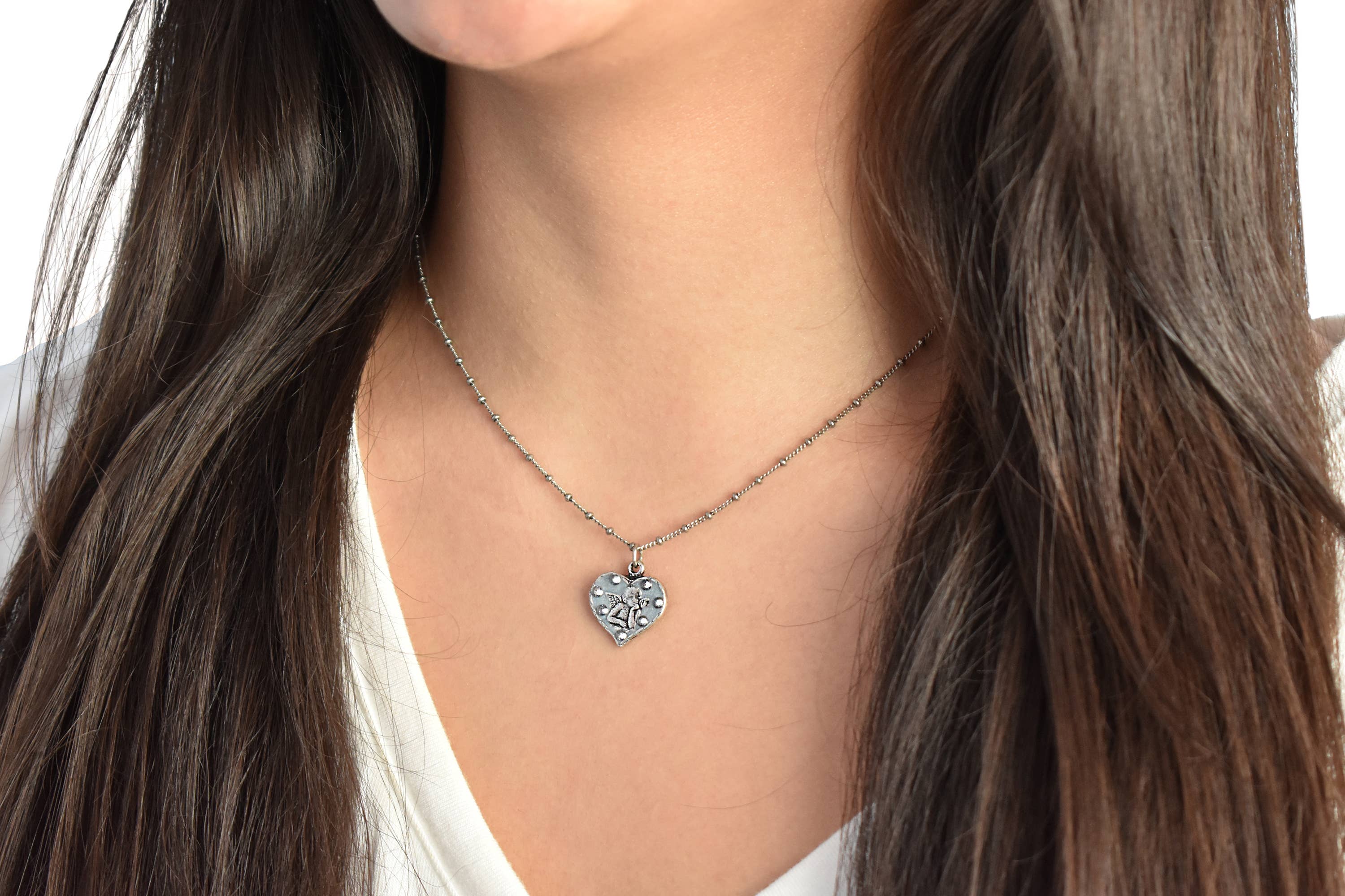 Anne Koplik Designs, Inc. - Wholesale Pendant/Charm Necklace - Willow  Crystal Angel Necklace1