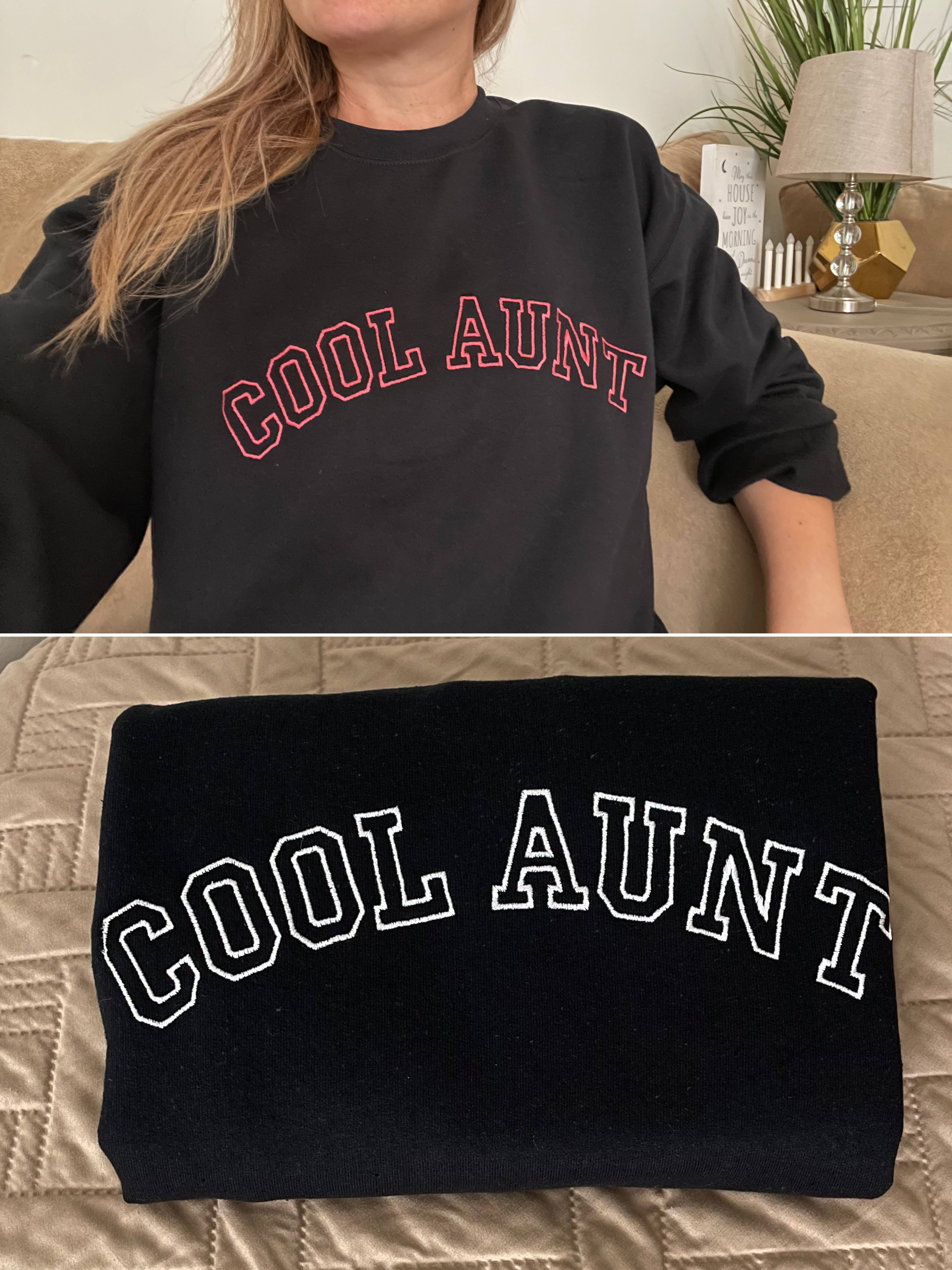 Buleana Boutique and Textiles LLC – wholesale Sweatshirt - Dam – Cool moster broderade crewneck tröjor unisex7