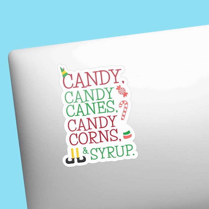 Sentinel Supply - Wholesale Sticker - Candy Canes kerstfilm citaatsticker1