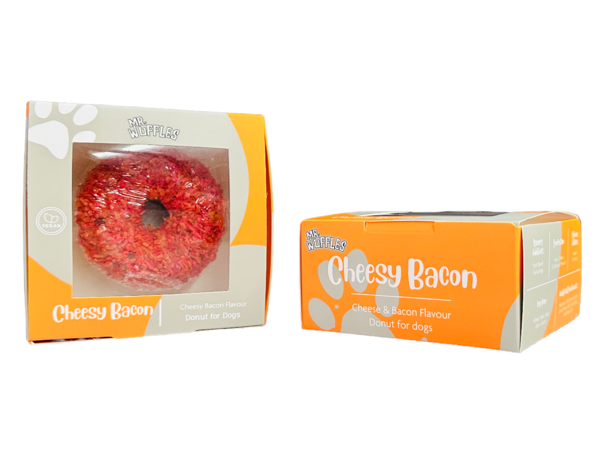 MR WUFFles – wholesale Pet treats – Dog – Cheesy Bacon Vegan Dog Treat Donut1