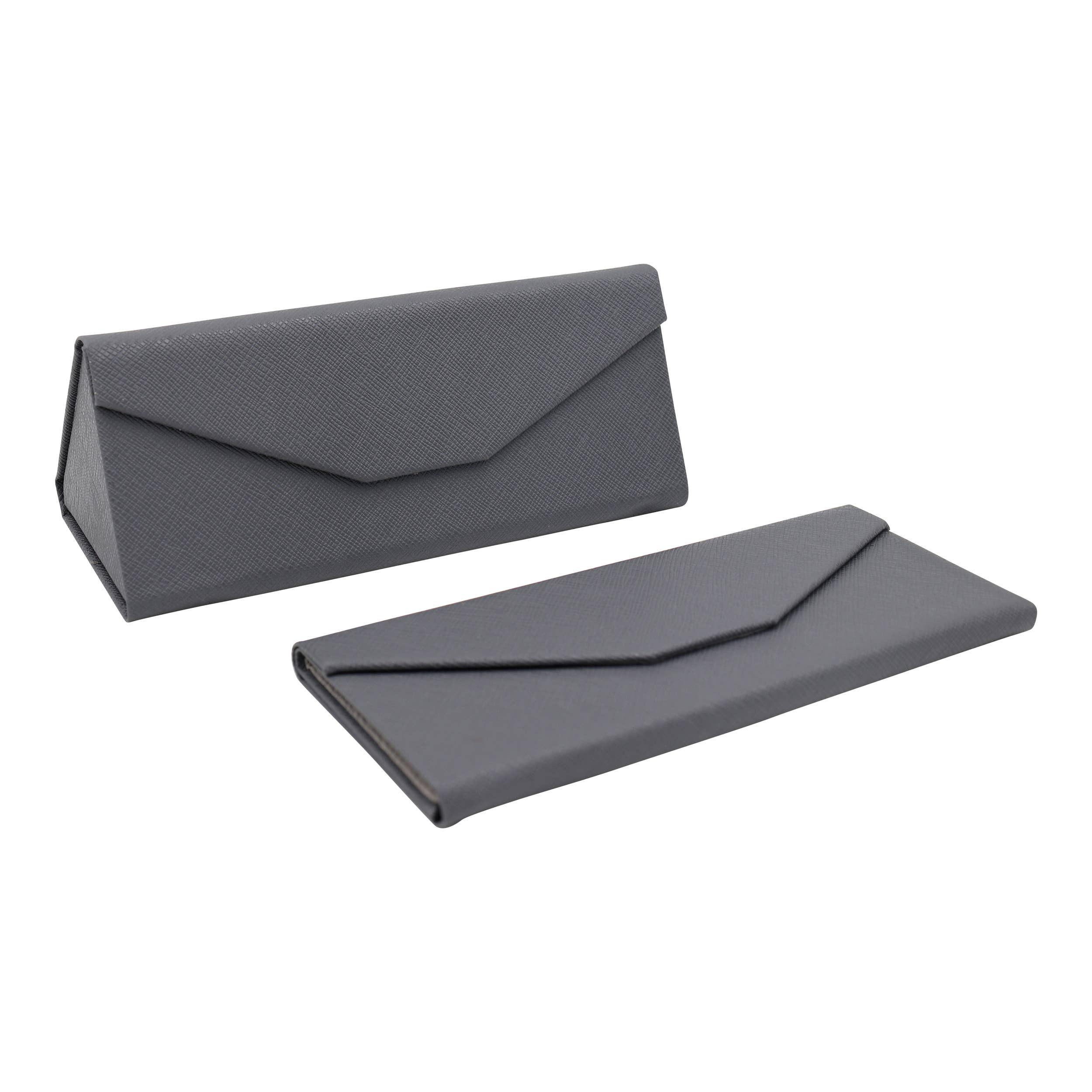 Real Sic - Wholesale Eyewear Cases & Holders - Unisex - Hardshell Eco Leather Solid Color Folding Glasses Case21