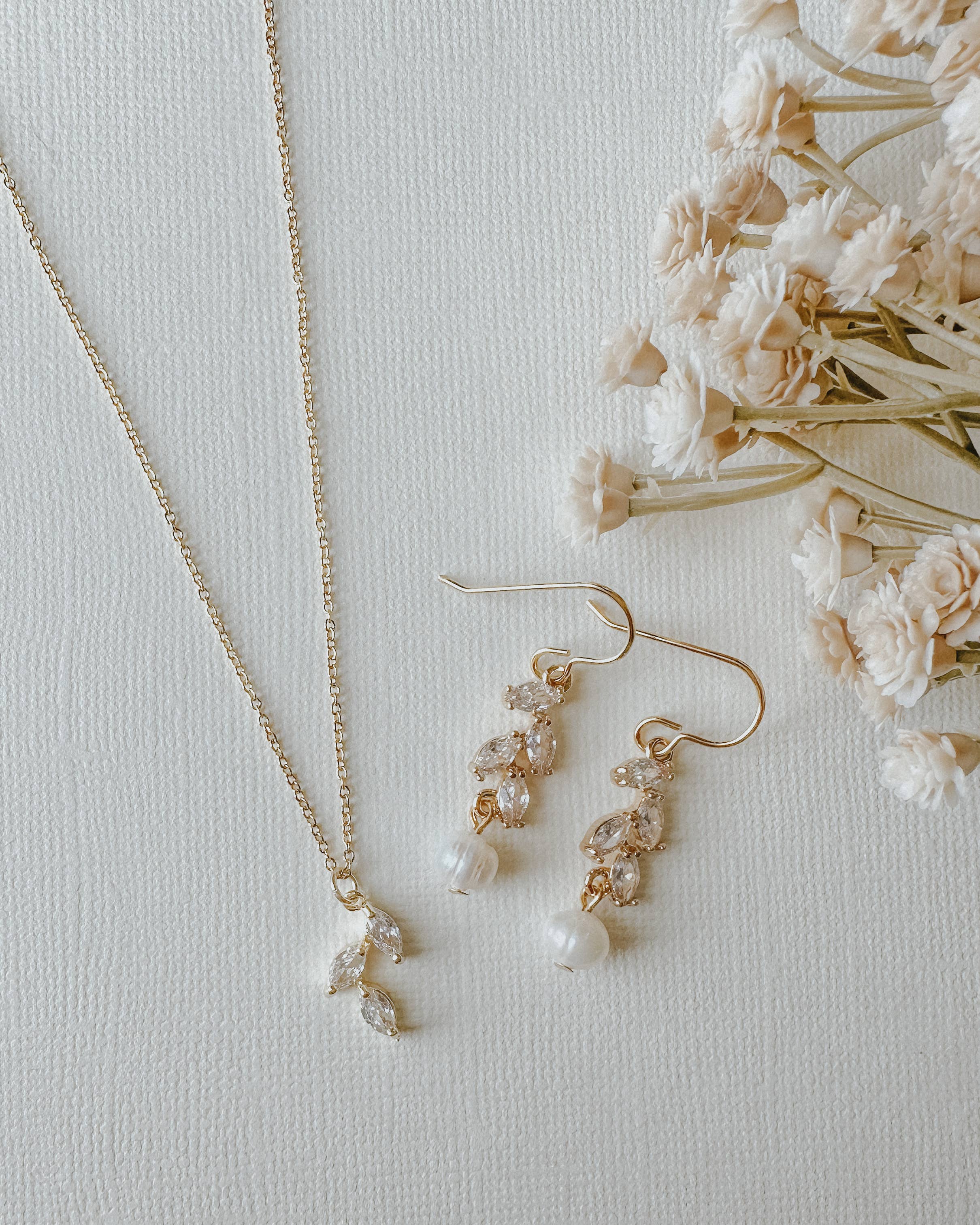 Clay & Fern Co. - Wholesale Dangle Earrings - Pearl Earrings - Gold Filled Wedding Jewelry1