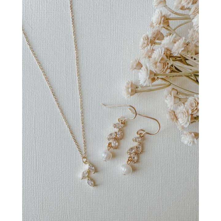 Clay & Fern Co. - Wholesale Dangle Earrings - Pearl Earrings - Gold Filled Wedding Jewelry1