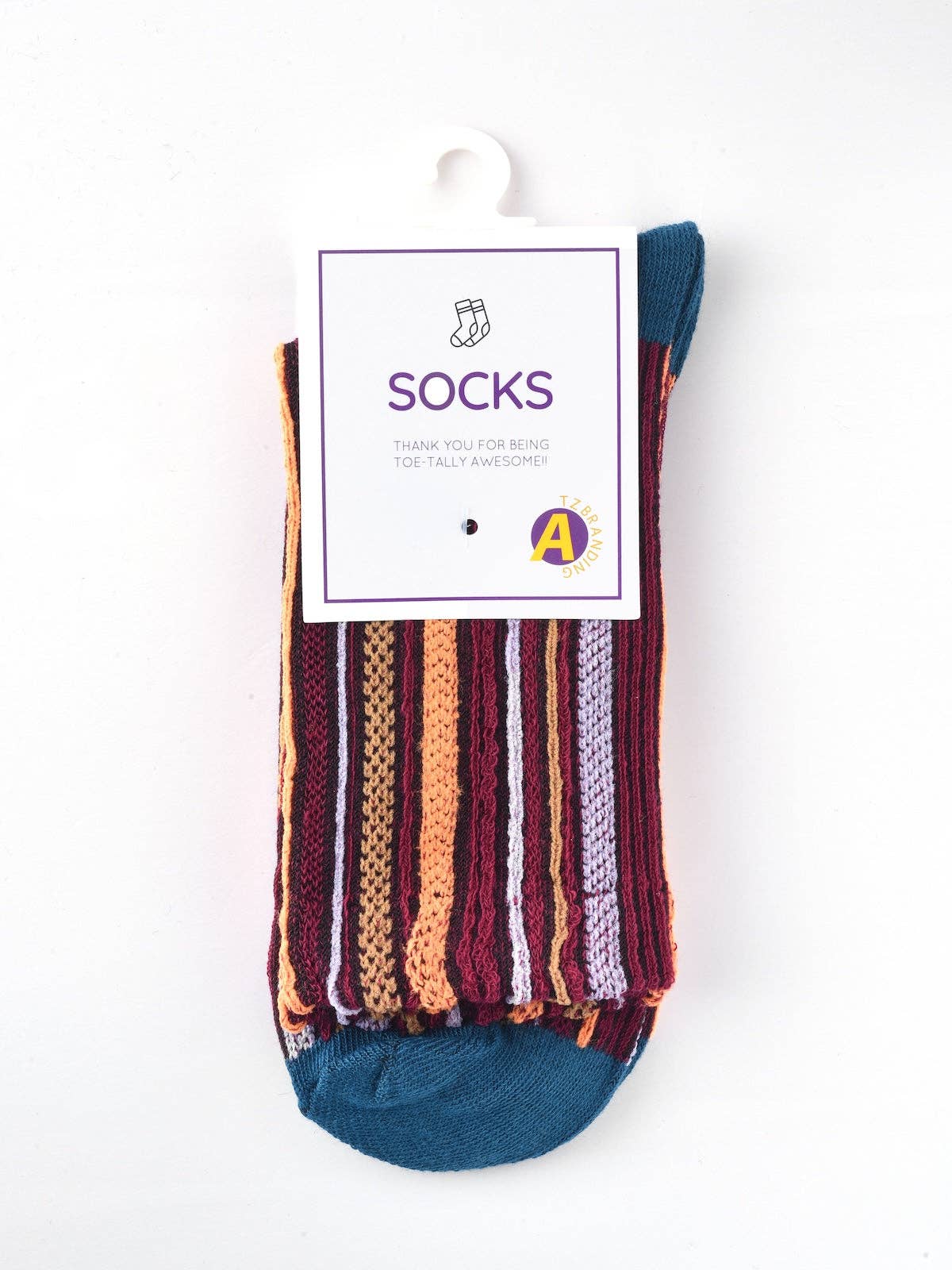 Funkyrel® Atzbranding Limited – Engroshandel Strømper - Dame – Rufia – Boheme strømper med farverige striber9