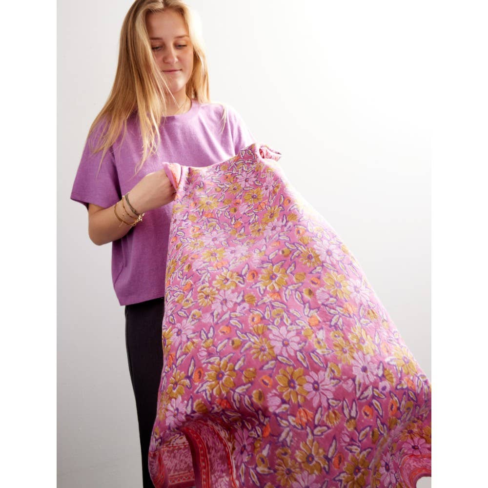 Bonheur du Jour - Wholesale Head Scarf - Women's - Indian Scarf - Meera Orchid1