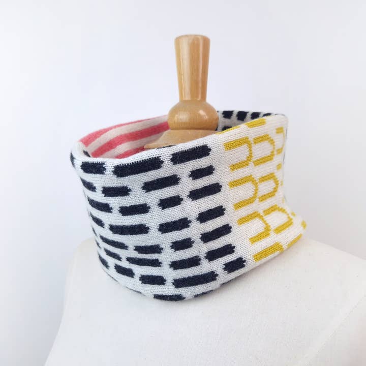 Candy Coated Accessories - Wholesale Scarf - Women's - Lambswool Neck Warmer Snood - Blue, Green, Charcoal & Ecru4