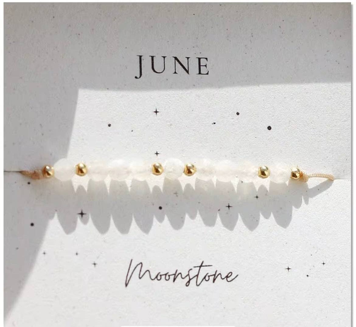 Curated By Suarez - Wholesale Beaded Bracelet - Crystal Birthstone Bracelet11