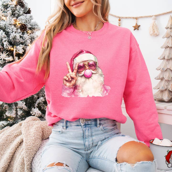 Jolly and Bright Santa for wholesale by Midwest Ink and Thread