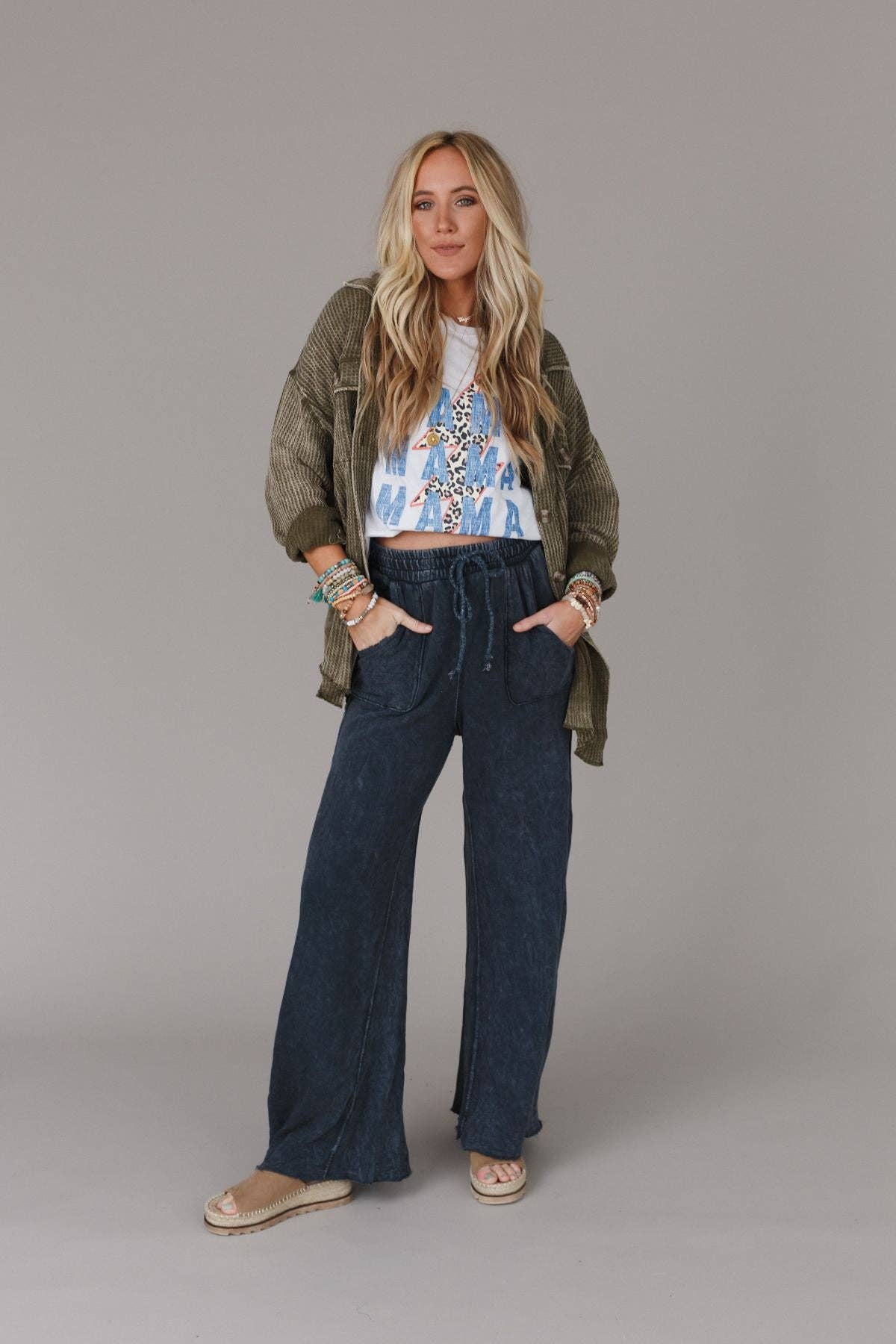 Three Bird Nest - Wholesale Pants - Women's - Fall Favorite: Relaxing Robin Wide Leg Pant - New Navy7