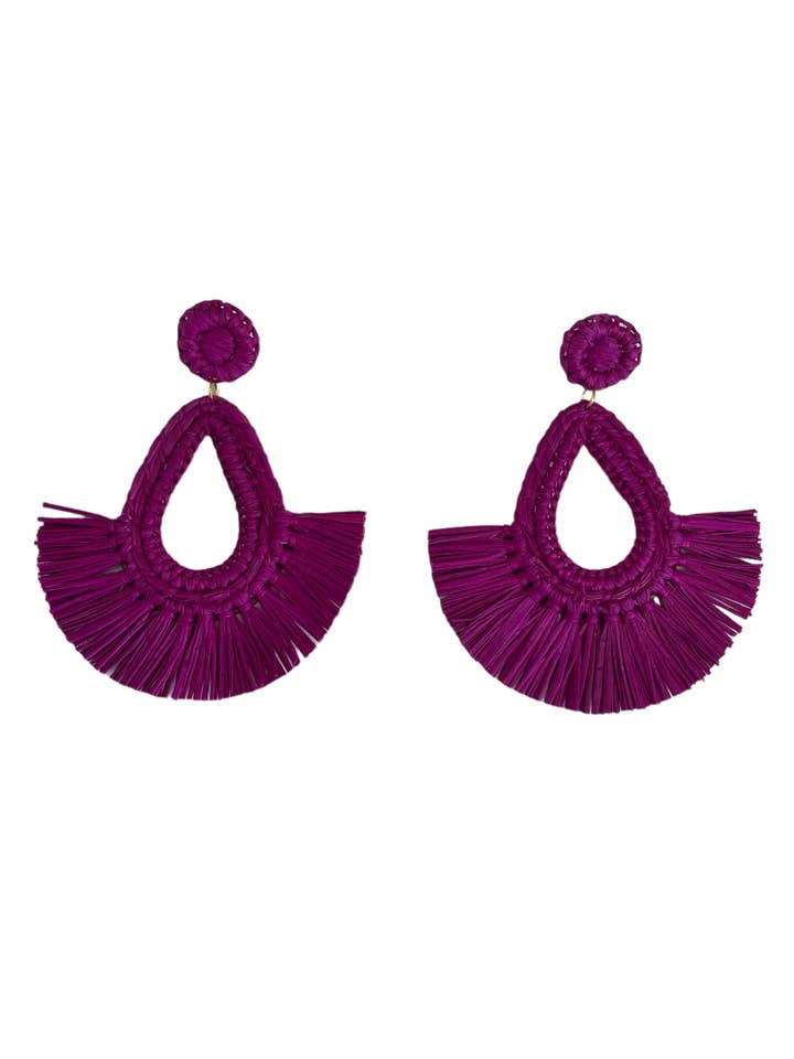 Tassel earrings, solid for wholesale by Ochabe