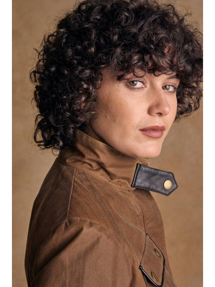 Jack Murphy Clothing - Wholesale Jacket - Women's - Orla Wax Jacket - Tan6