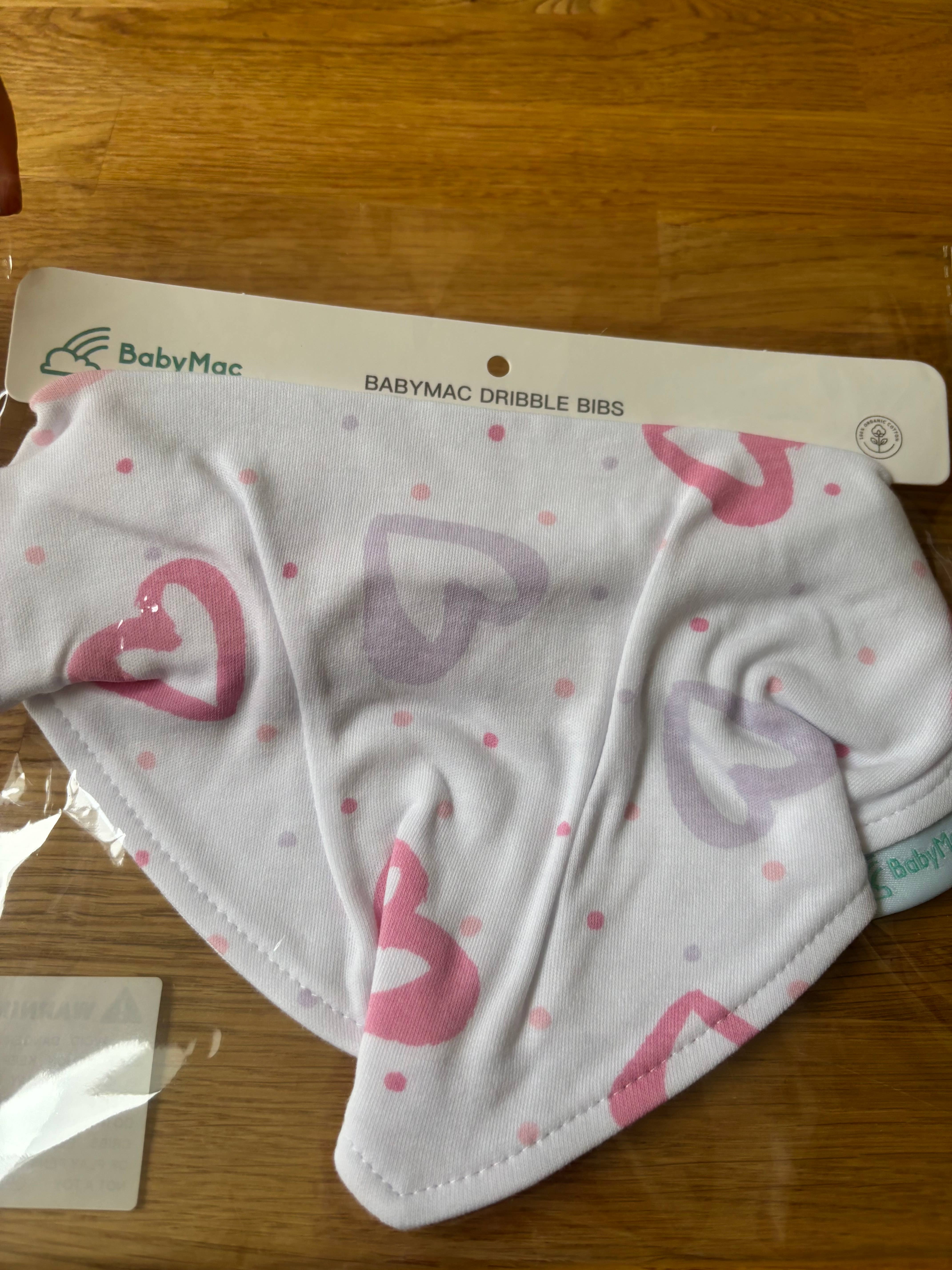 BabyMac - Wholesale Bib - Baby - Heart Baby Dribble Bib 2