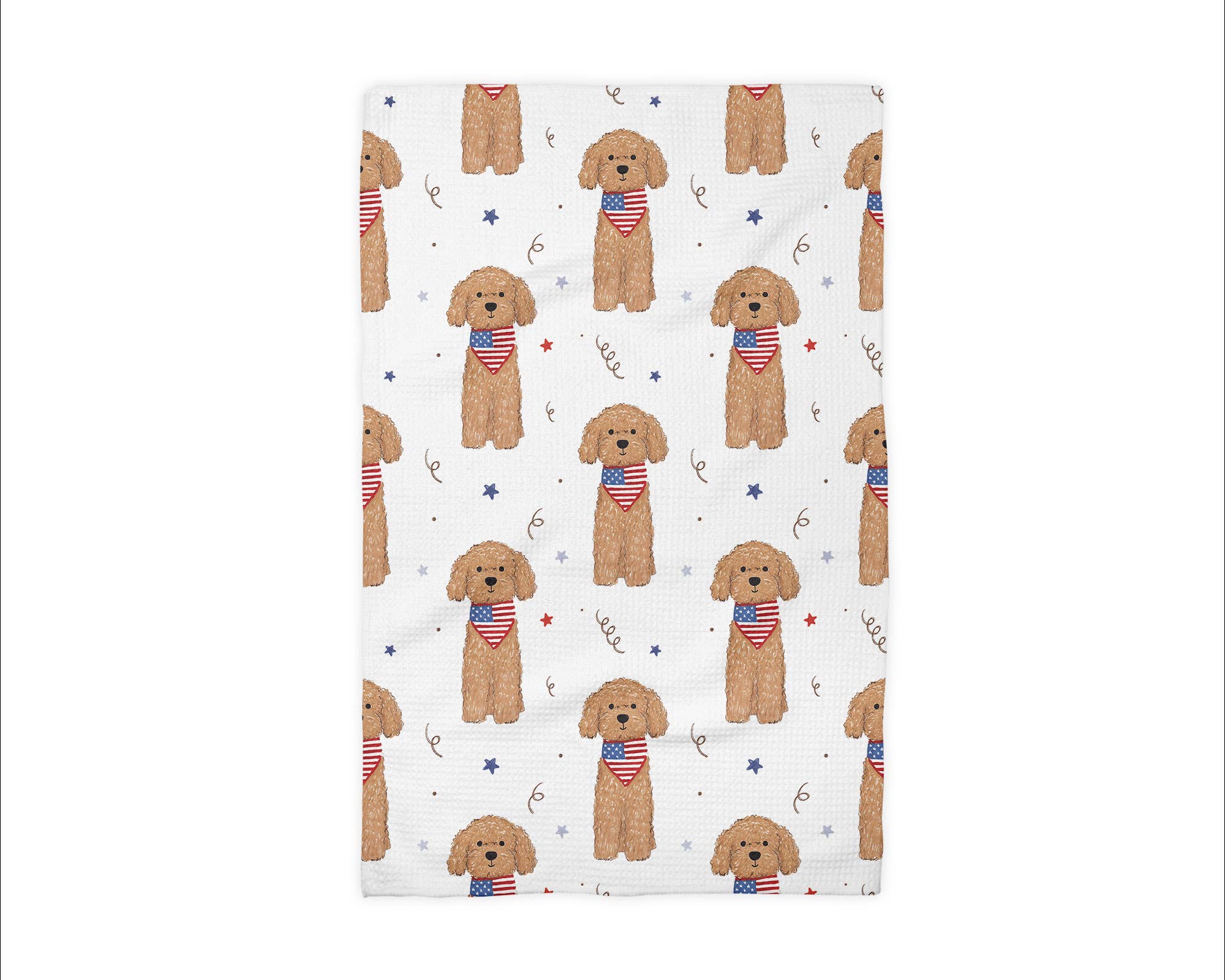Canary Road - Wholesale Tea Towel - Dog Pet July 4 Patriotic Red White Blue Flag Kitchen Towel1