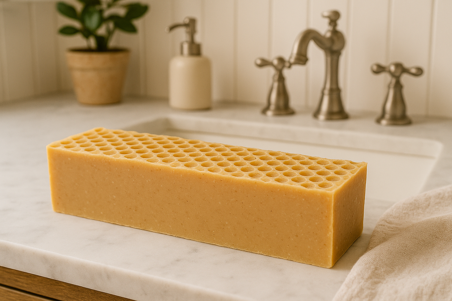 DeShawn Marie Soap Boutique - Wholesale Bar Soap - Turmeric Thieves 3.5 LB Soap Loaf5