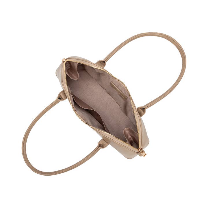 Melie Bianco - Wholesale Shoulder Bag - Women's - Dakota Mushroom Recycled Vegan Shoulder Bag