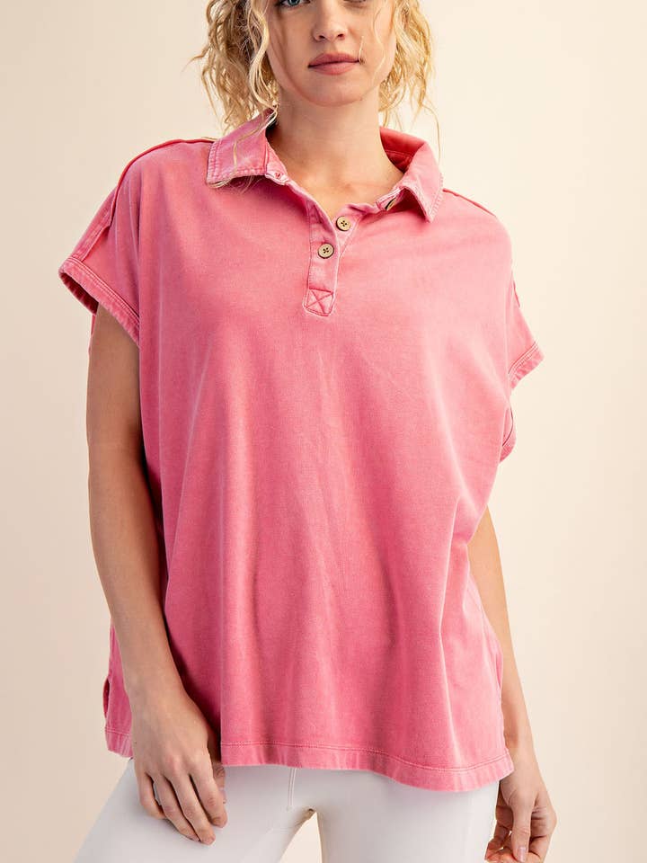 POLO DÉLAVÉ MINÉRAL pour la vente par Rae Mode