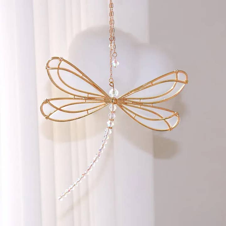 La Bella Monte - Wholesale Sculpture - Dragonfly Hanging Ornament For Holiday Décor - Assorted2