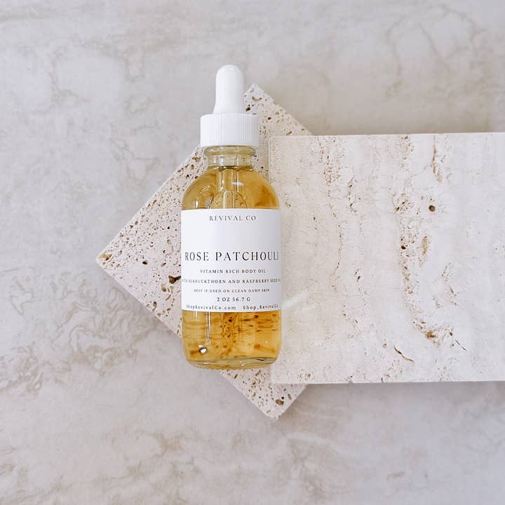 Revival Co - Wholesale Bath/Body Oil - Rose Patchouli Body and Face Oil