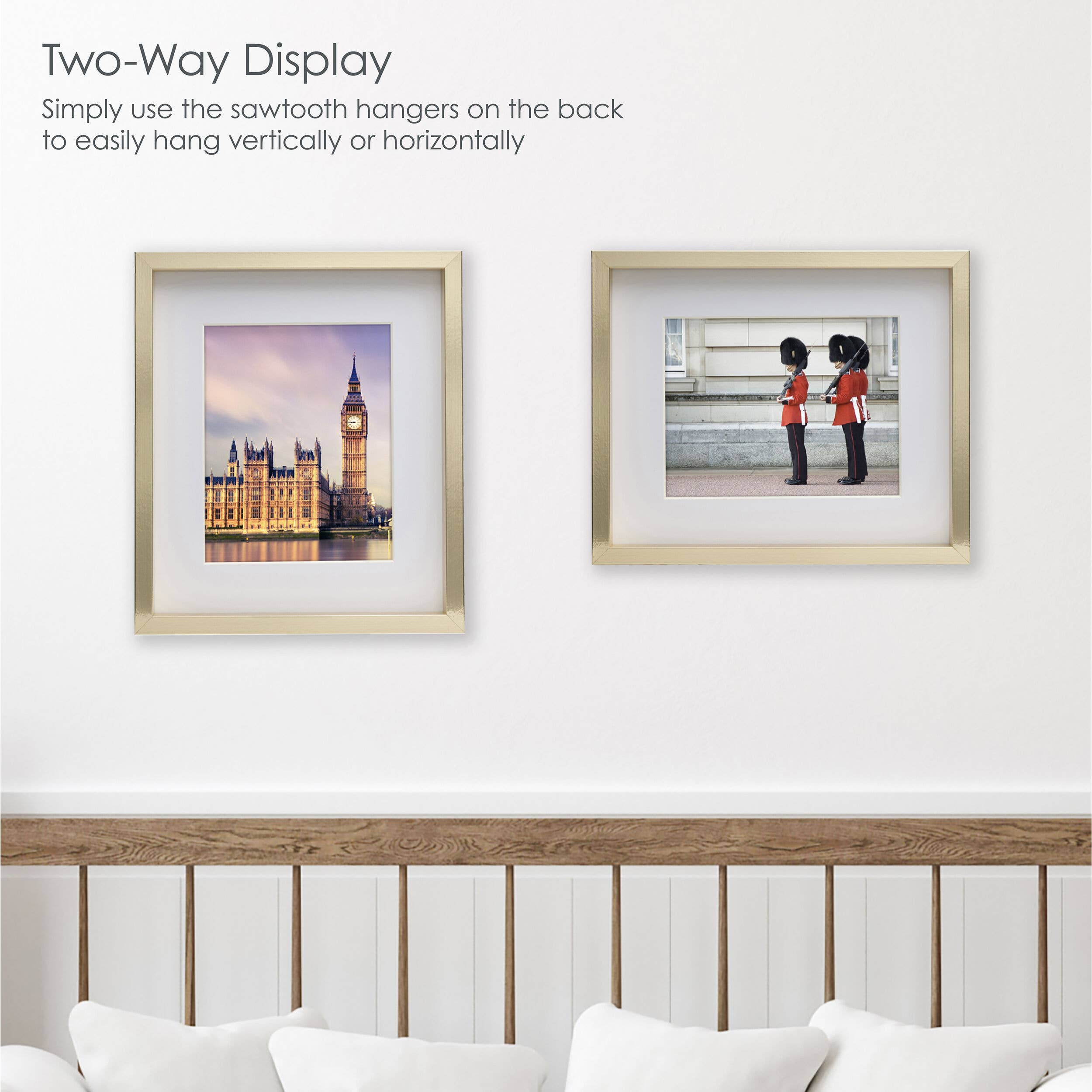 Mikasa 11x14in Gold MDF Portrait Frame 11x14 matted 8x10 for wholesale on Faire1