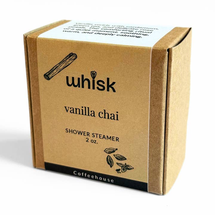 Shower Steamer | Vanilla Chai | 2 oz for wholesale by Whisk Aromatics