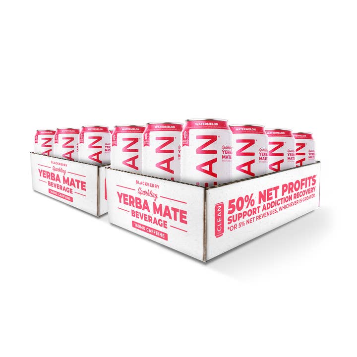 CLEAN Cause - Wholesale Iced Tea - Organic Watermelon Zero Calorie Yerba Mate Tea- 12-pack Cans6