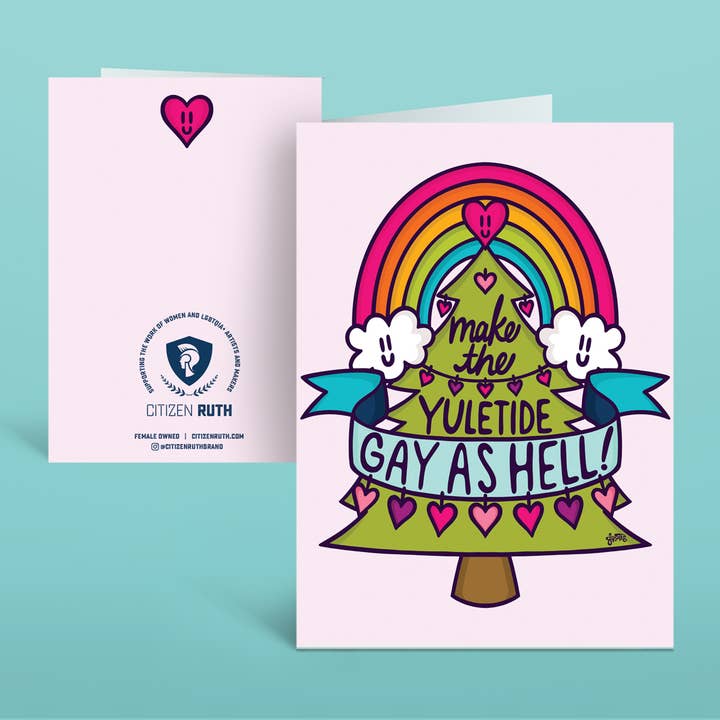 Make The Yultide Gay Christmas card for wholesale by Citizen Ruth