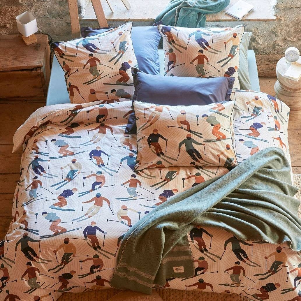 Sylvie Thiriez - Vente Housses de couette - Housse de couette imprimée Après-ski1