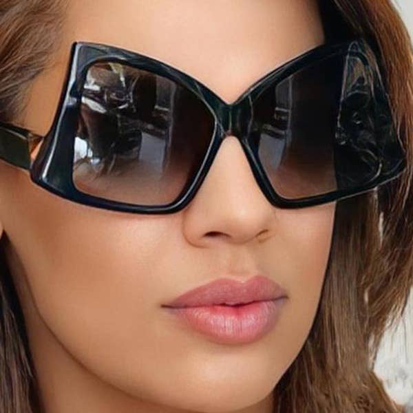 Sheer Trend - Wholesale Sunglasses - Women's - Sun-Protection Geometric Sunglasses Accessories