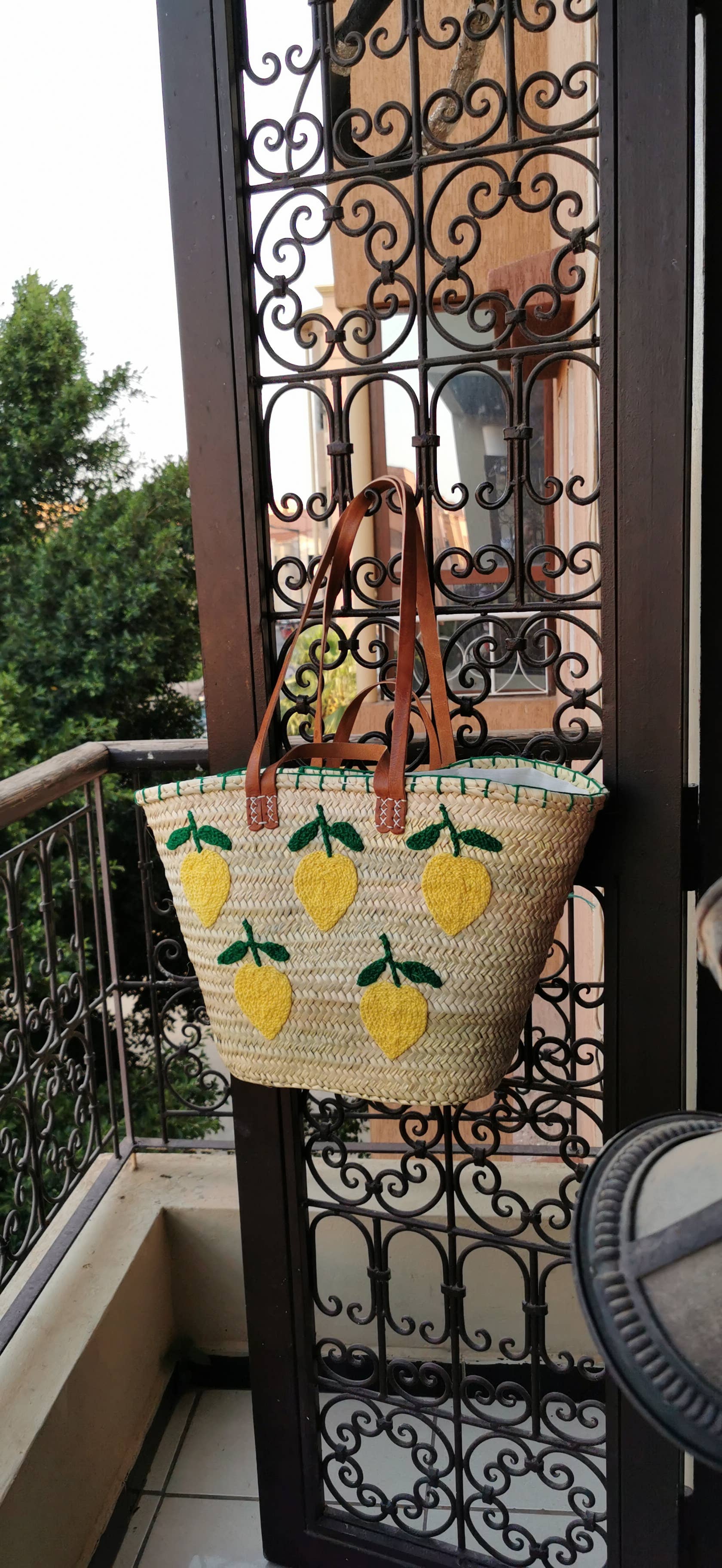 craftberber - Wholesale Beach Bag - French market bag, Straw bag with leather handle, Beach bag0