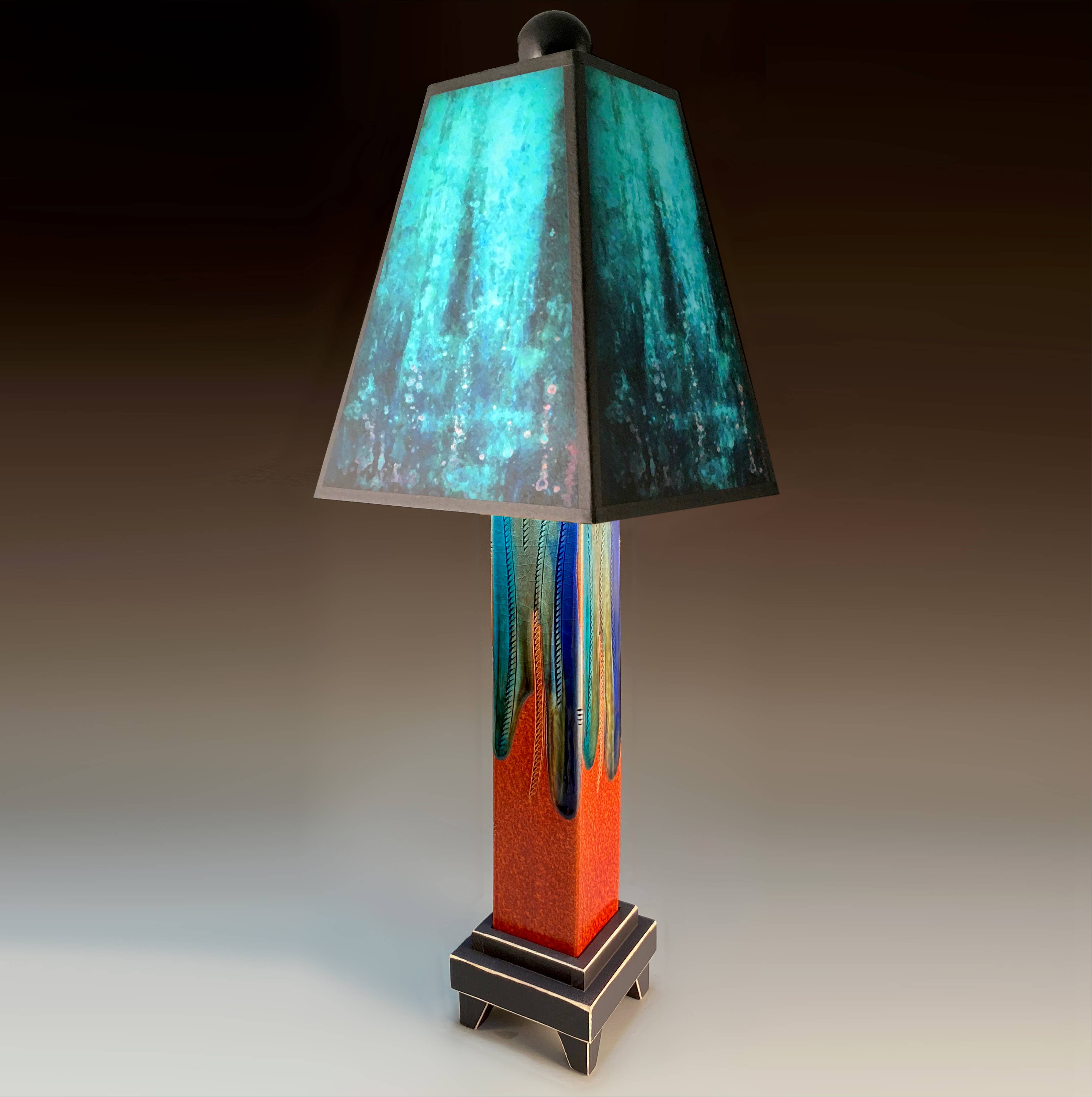 Macone Clay / Spooner Creek - Wholesale Accent/Desk Lamp - D - Blue Rain Lamp6