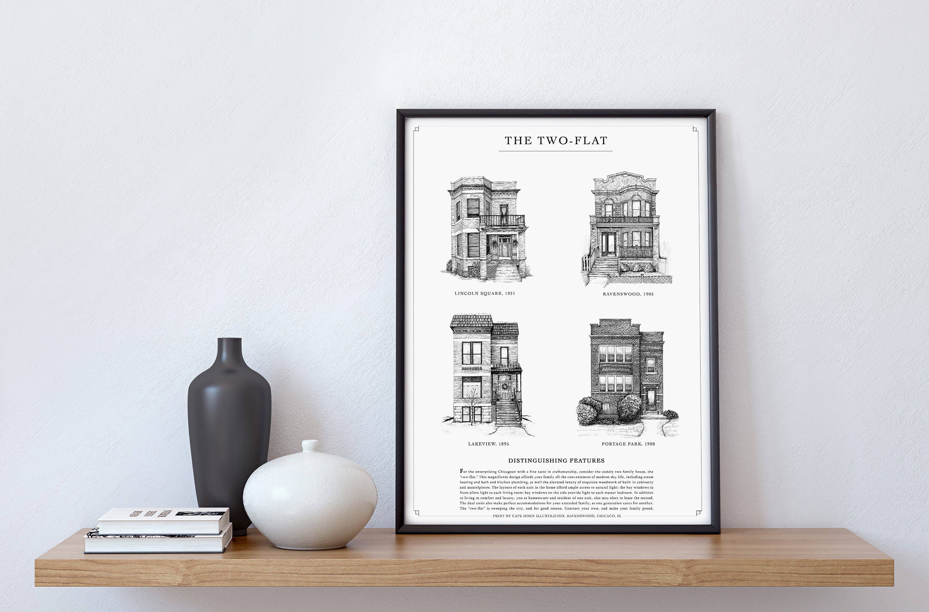 Wonder City Studio - Wholesale Art Print - The Two-Flat4